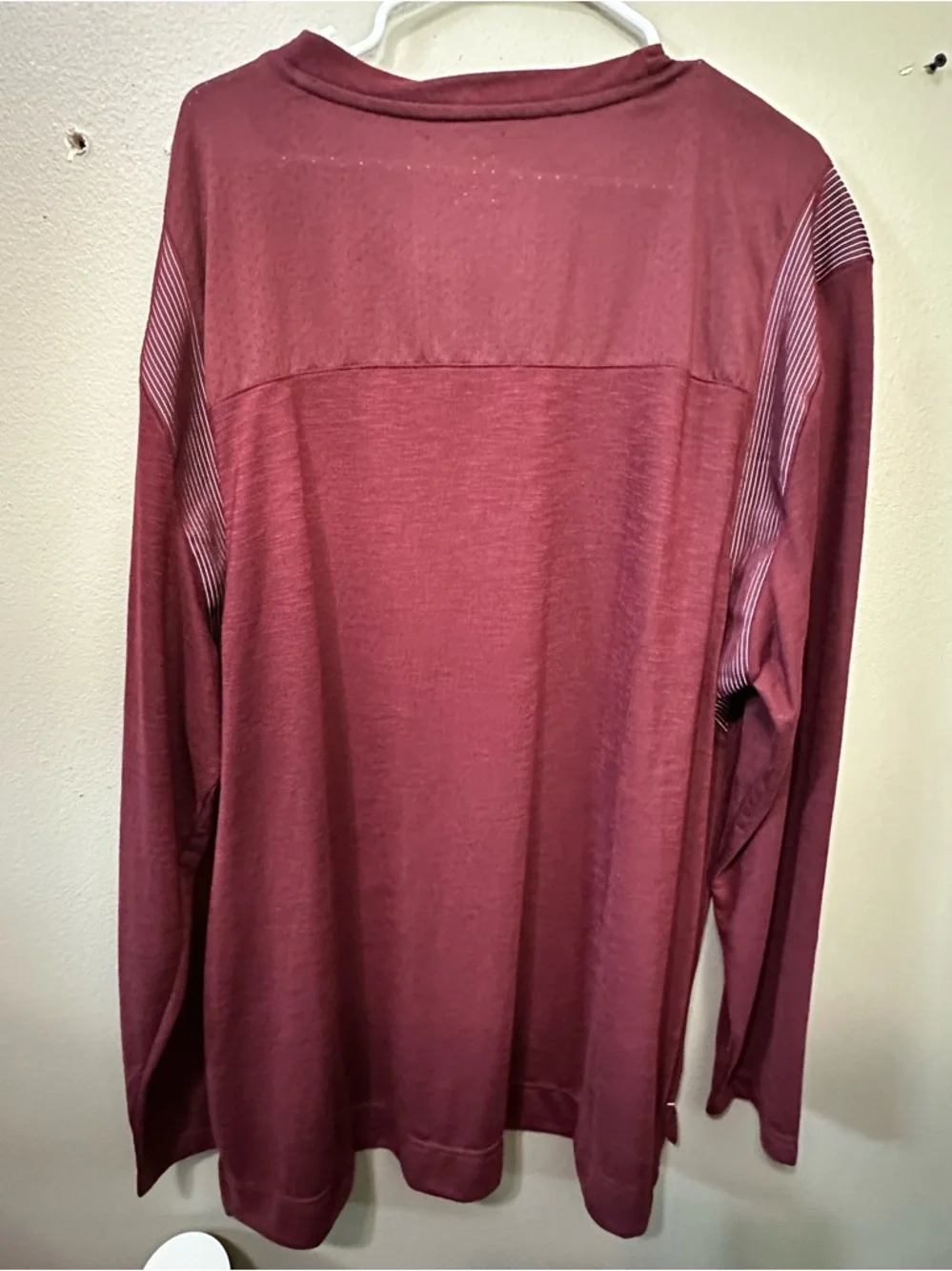 Nike Men's Dri-FIT Player Long Sleeve UV Training Top Maroon 3XL